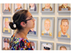 Woman looking at Wall of Heroes